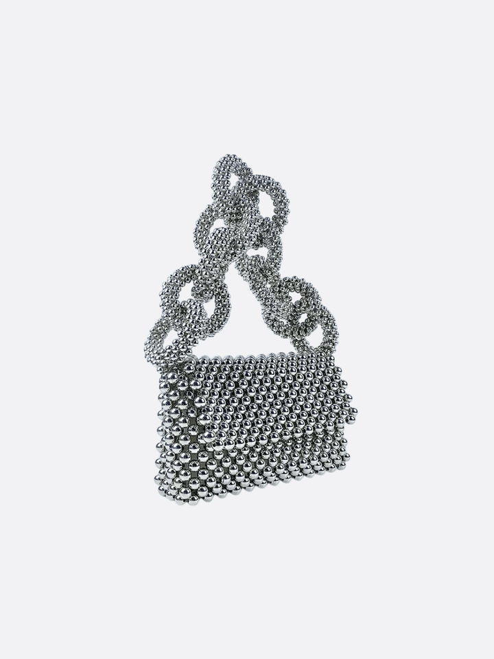 sac perle argenté